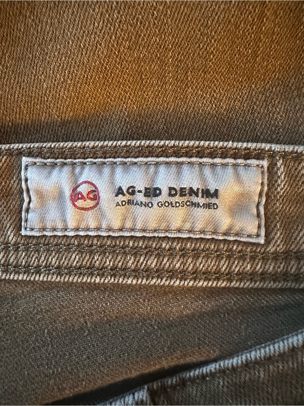 AG Women’s Skinny Jeans in Khaki Brown - Picture 3 of 5
